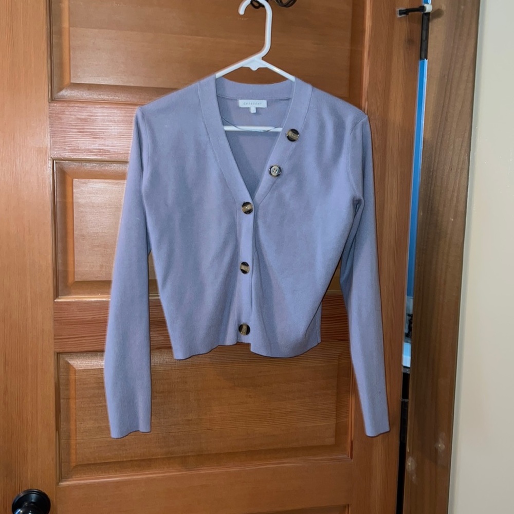 Lavender cropped cardigan
